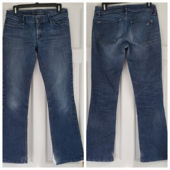 $169, DL1961, Cindy Slim Boot Cut "Swell" Wash Jeans - 28 Petite - Picture 1 of 8